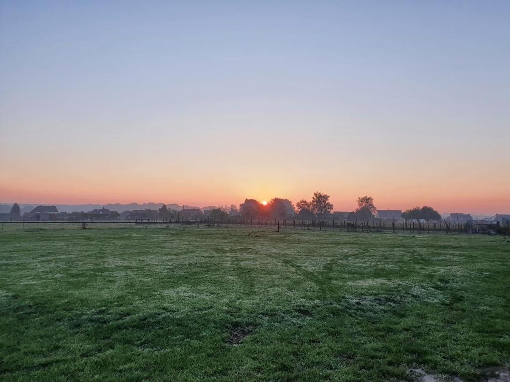 Houten Huisje Tussen Paarden Nieuwerkerken Ngoại thất bức ảnh