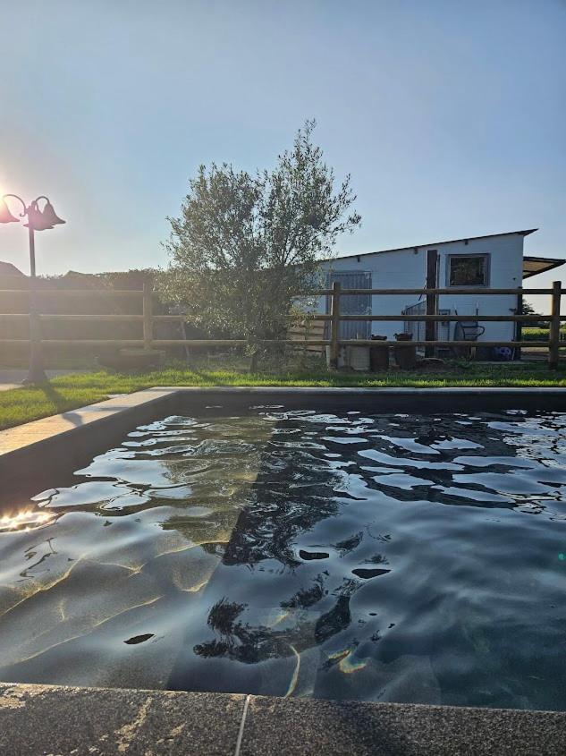 Houten Huisje Tussen Paarden Nieuwerkerken Ngoại thất bức ảnh